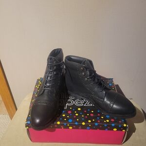 Black Leather Women's Boots